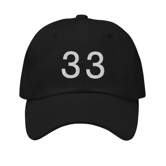 NEW WORLD “33” CAP BLACK